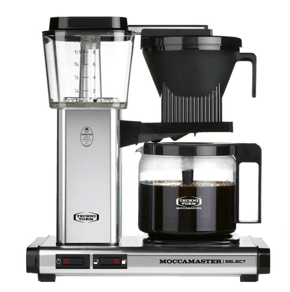 Moccamaster KBG Select, poliertes Silber, 1.25L, 1520W, 4-10 Tassen