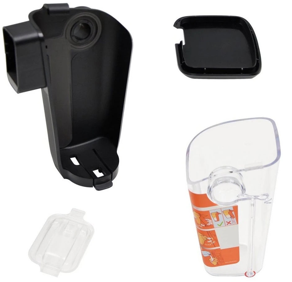 Philips Milchbehälter 421945016211, mit Deckel und Halterung, schwarz