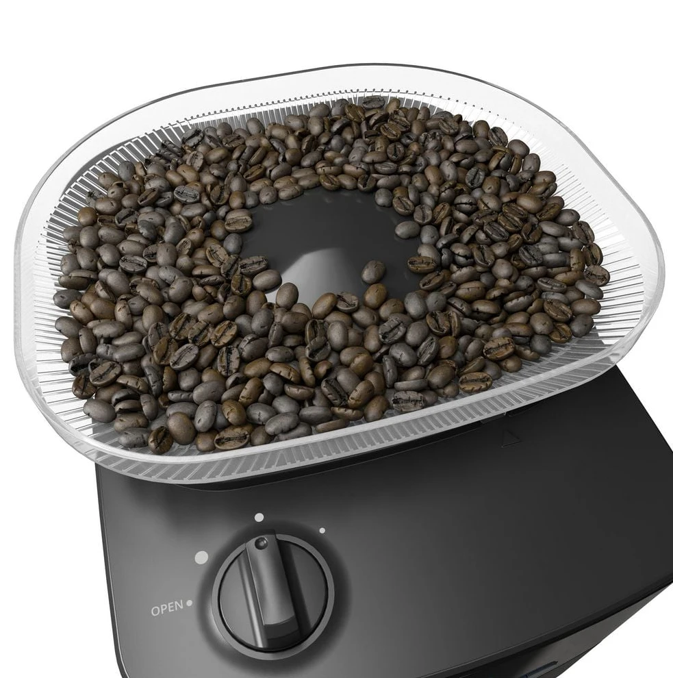 KRUPS KM8328 Grind Aroma Kaffeemaschine, Schwarz/Silber, 1.25L, 1000W