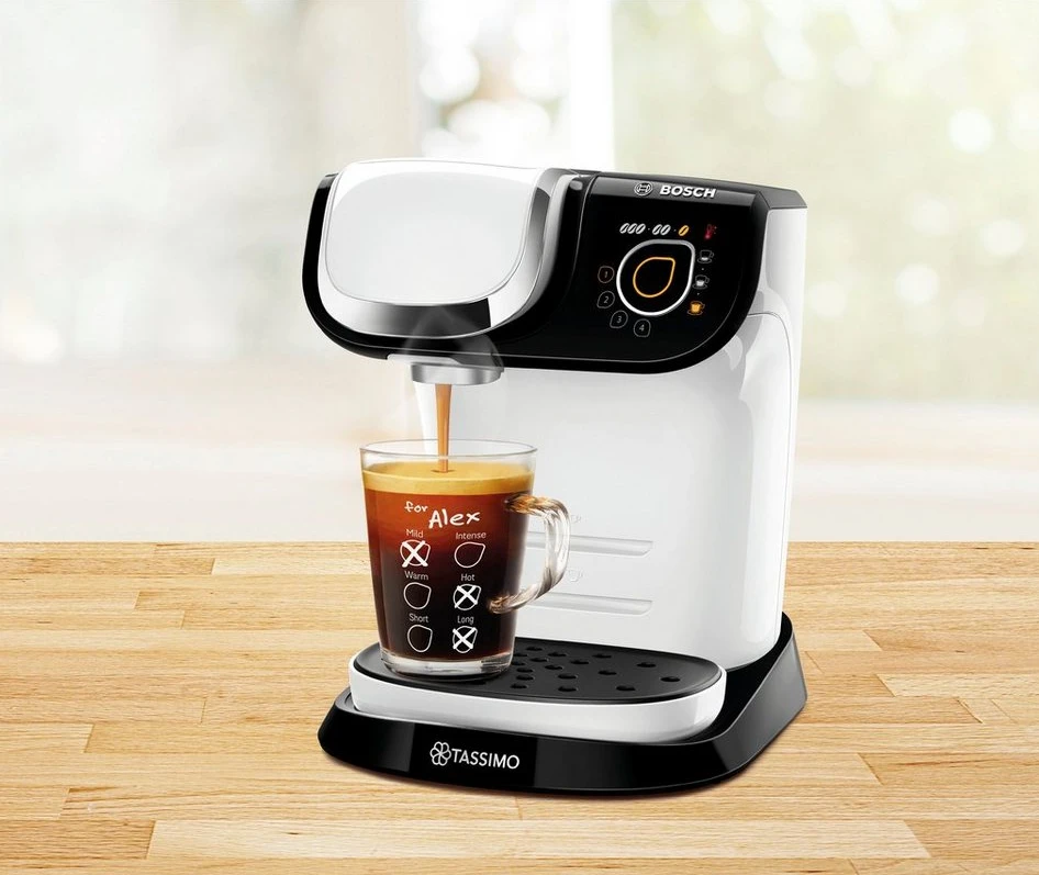 TASSIMO Kapselmaschine My Way 2 TAS6504, 1.3L, 1500W, weiß/schwarz