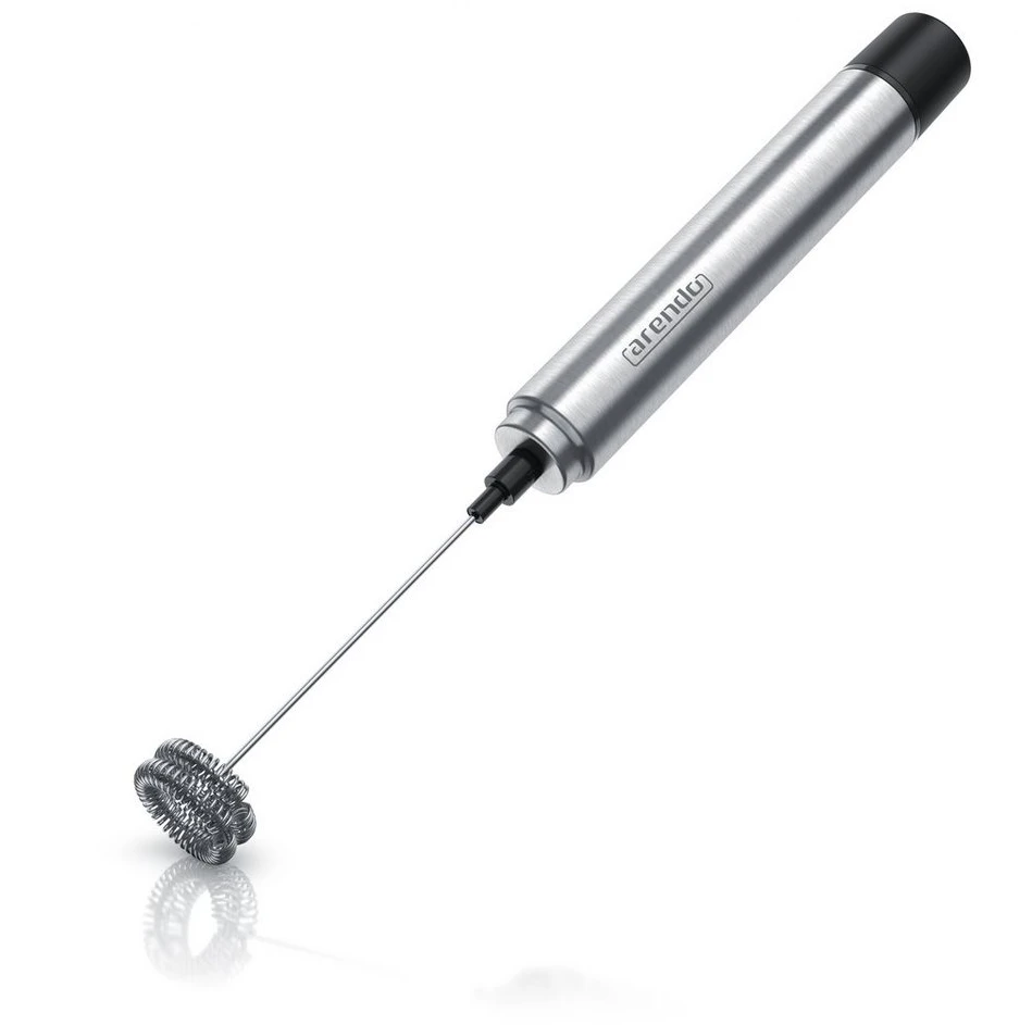 ARENDO Milchaufschäumer elektrisch mit Einzel & Dualquirl