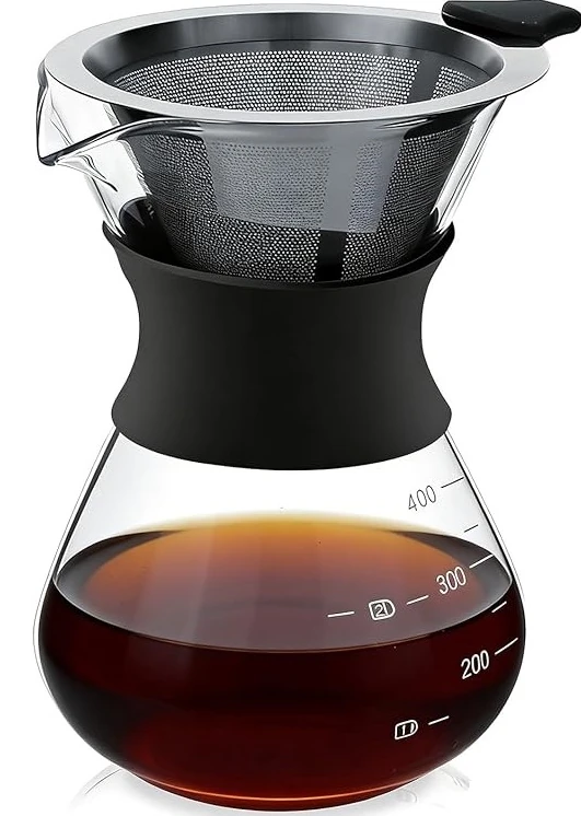 COFFEE FOX Pour Over Kaffeebereiter mit Edelstahlfilter