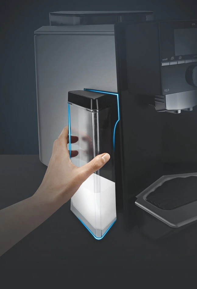 SIEMENS Milchbehälter TZ90009, für EQ.9 Kaffeevollautomaten, 0,29 kg, transparent