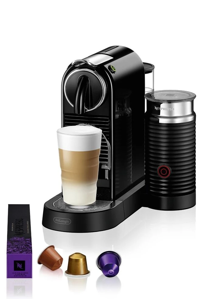 DELONGHI Nespresso CitiZ & Milk EN267.BAE, Kapselmaschine, 1L, Schwarz