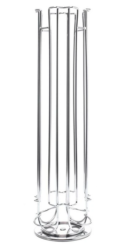 CHEFFINGER Kapselspender drehbar für 32 Dolce Gusto Kapseln, Silber