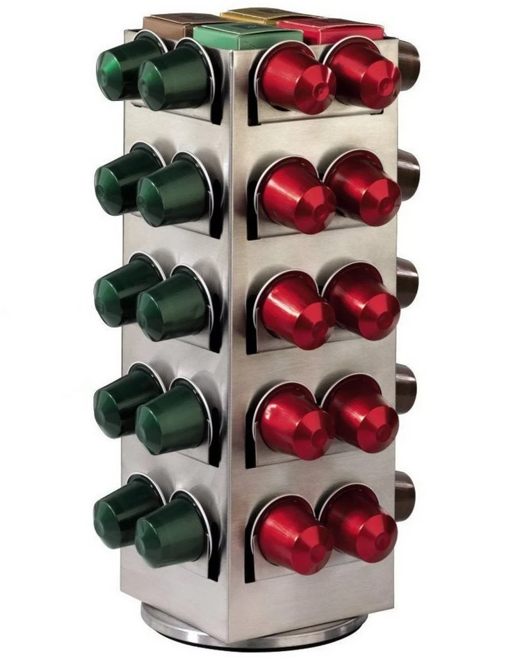 XAVAX Kapselhalter Terrazzo für 80 Nespresso Kapseln