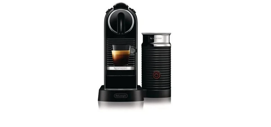 NESPRESSO Kapselmaschine, höhenverstellbar, 1L, 1710W, Schwarz