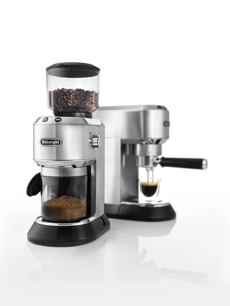 DELONGHI Dedica Style ECKG 6821.M, Espressomaschine & Kaffeemühle, 18 Mahlgrade