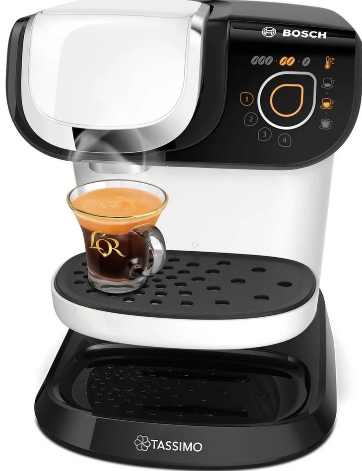 TASSIMO Kapselmaschine My Way 2 TAS6504, 1.3L, 1500W, weiß/schwarz
