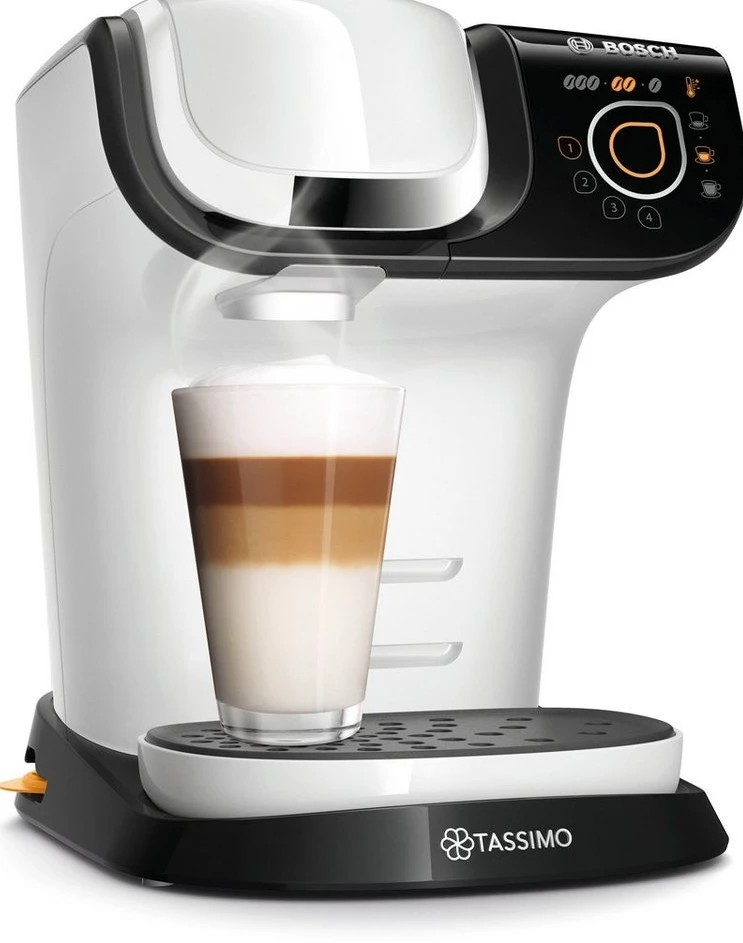 TASSIMO Kapselmaschine My Way 2 TAS6504, 1.3L, 1500W, weiß/schwarz