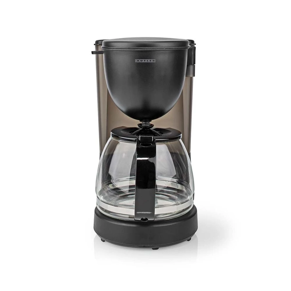 BUTLER 16100130 Kaffeemaschine, Schwarz, 1,25L, 10 Tassen, 750W