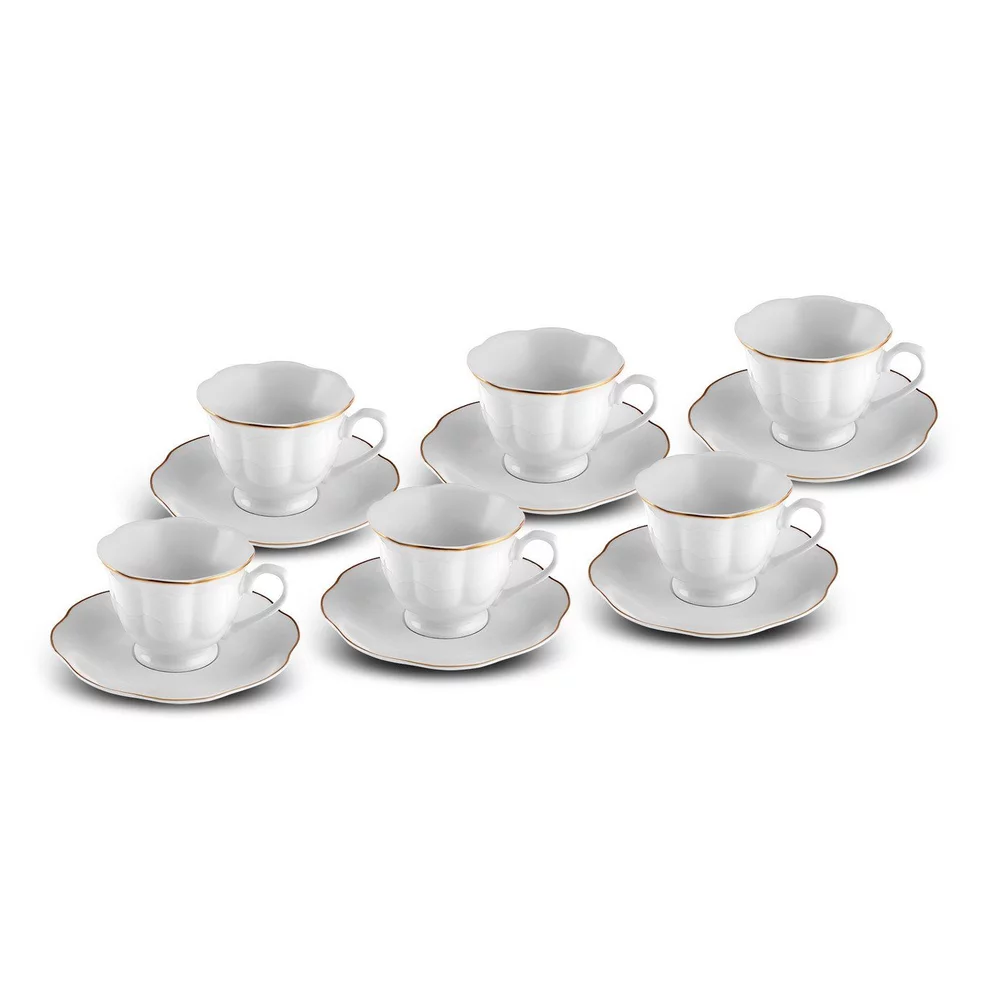KARACA Bell Kaffeetassen-Set für 6 Personen, 90 ml