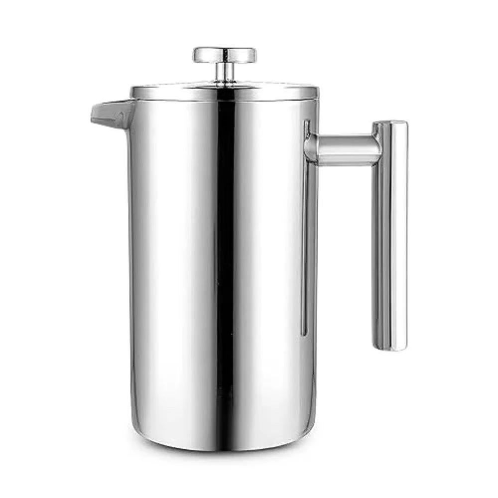 YOUYIJIA Kaffeekanne French Press Edelstahl 1 Liter
