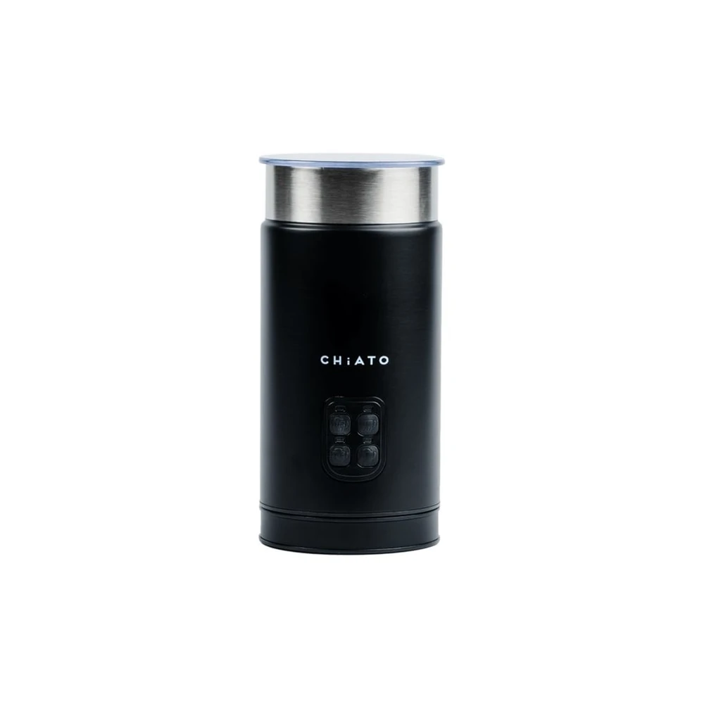 CHiATO Milchaufschäumer milkPLAY, Elektrisch, Schwarz, 130ml/240ml