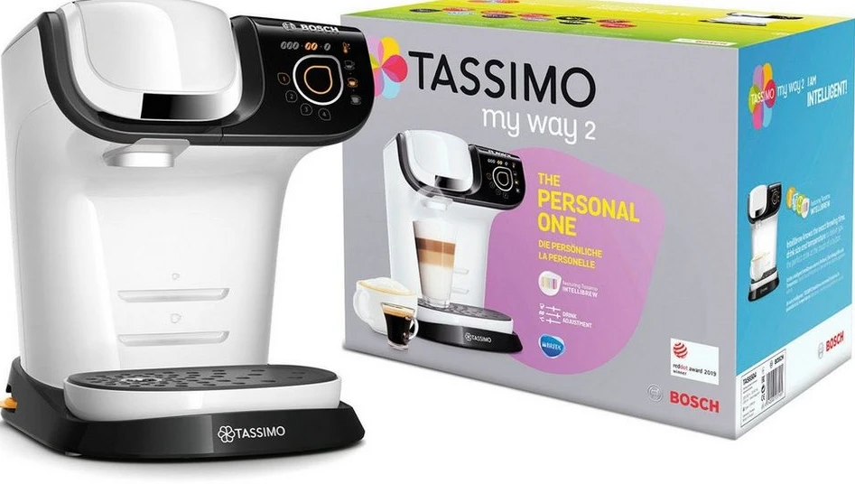 TASSIMO Kapselmaschine My Way 2 TAS6504, 1.3L, 1500W, weiß/schwarz