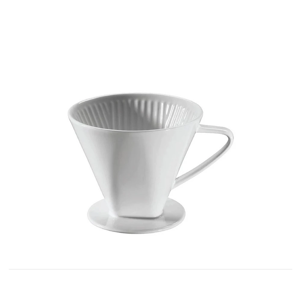 Cilio Kaffeebereiter, Größe 6, Keramik, spülmaschinenfest, weiß