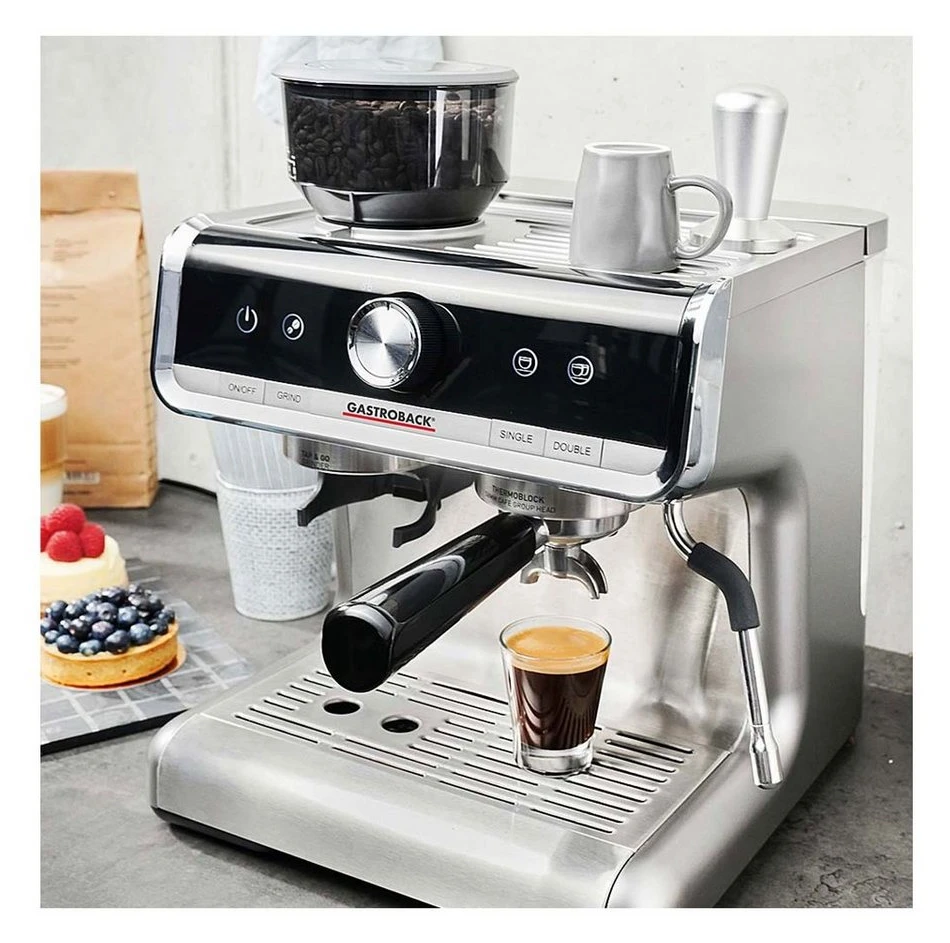 GASTROBACK Siebträgermaschine 42616 Design Espresso Barista Pro